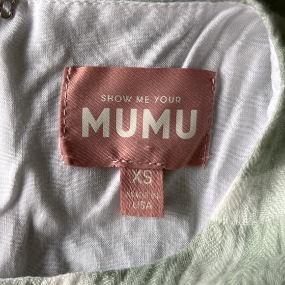 Show Me Your Mumu Eloise Plaid Cut-Out Green Maxi Dress Size XS - Picture 7 of 12